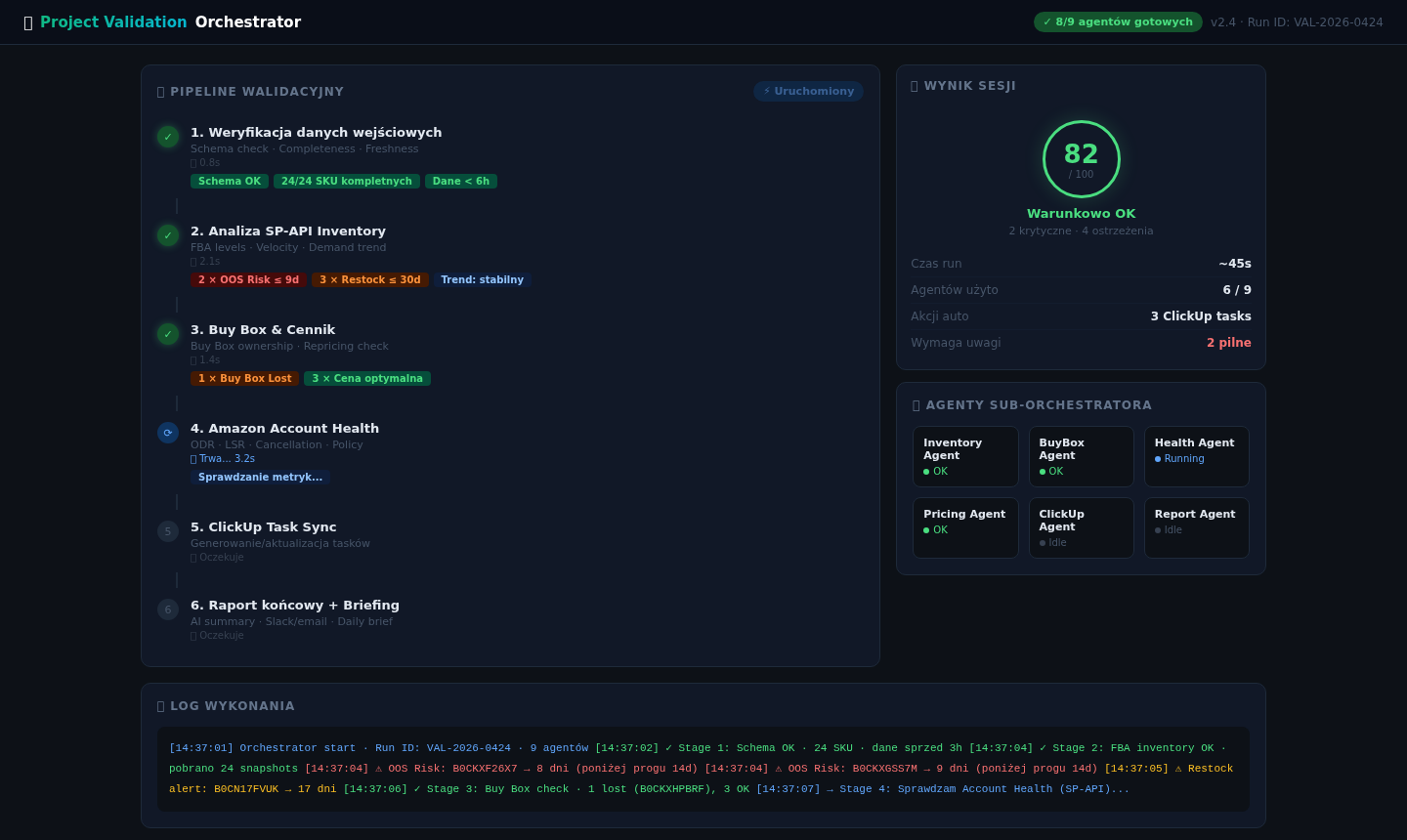 Project Validation Orchestrator